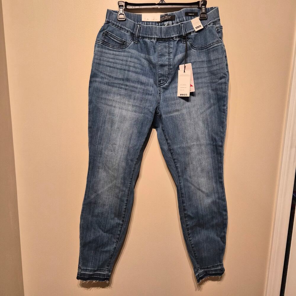Judy Blue NWT 14W High Waist Skinny Denim Jean Elastic Waistband Pull On